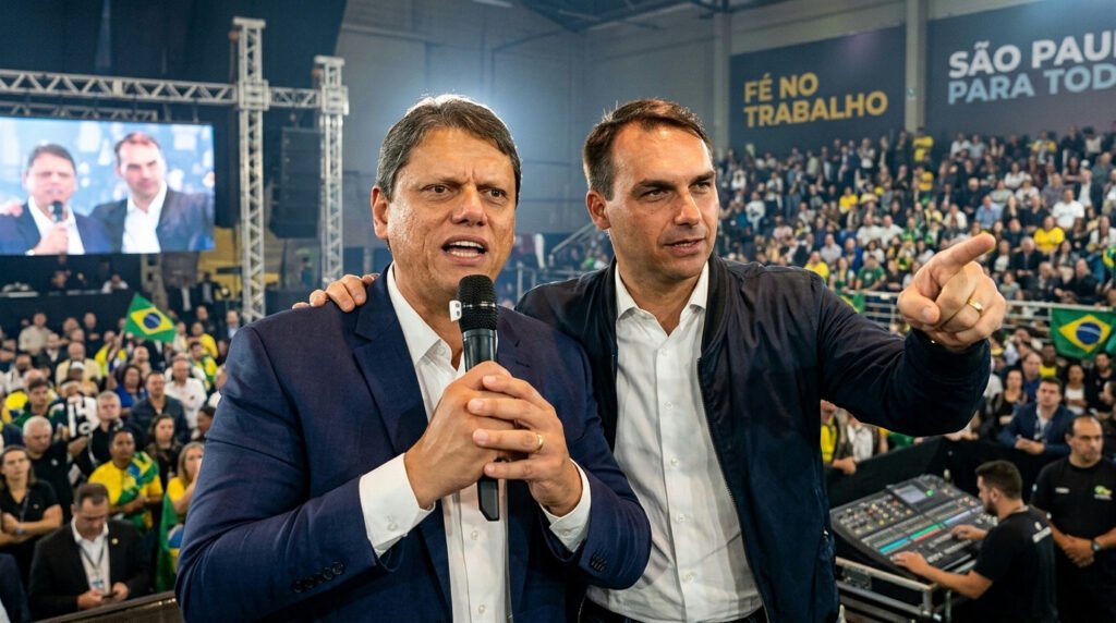 Tarcísio oficializa candidatura à reeleição em São Paulo com foco em aliança conservadora