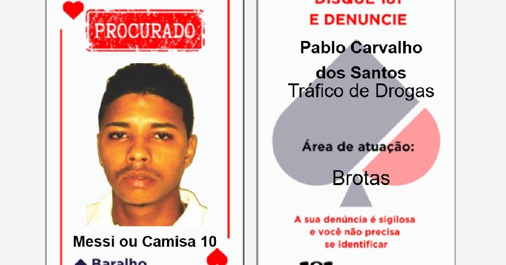 Baralho do Crime: SSP aponta envolvimento de Messi no fornecimento de armas em Salvador