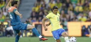 Brasil busca empate contra Austrália na estreia de Carlo Ancelotti
