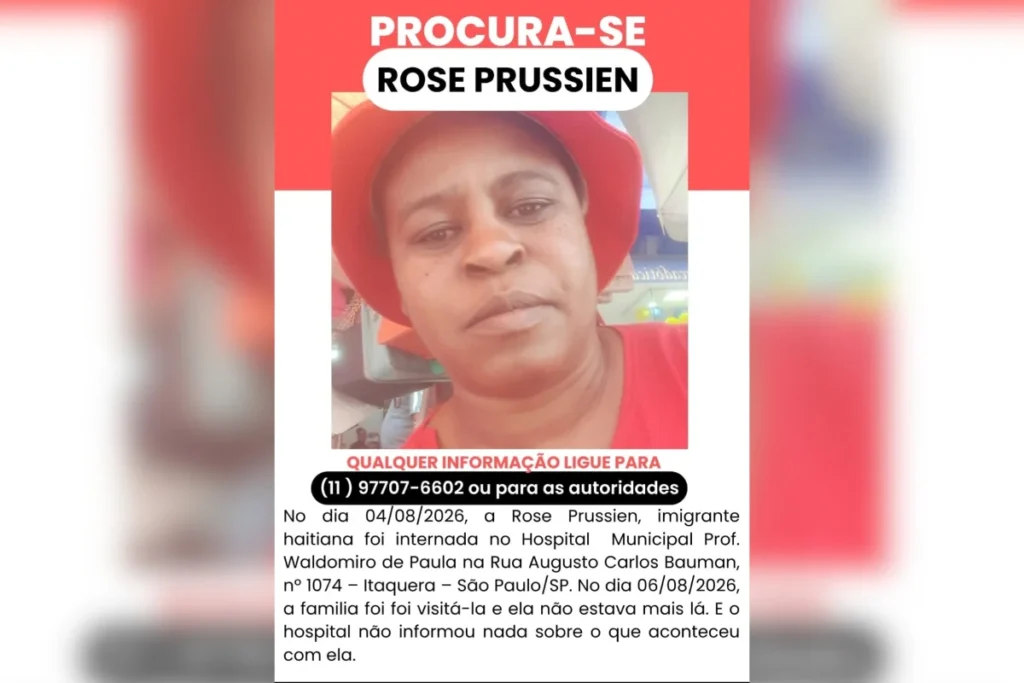 Família busca por imigrante haitiana desaparecida após internação em hospital de São Paulo