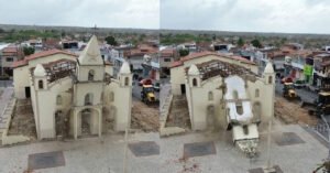 Igreja histórica de mais de 80 anos é demolida em Retirolândia para nova construção