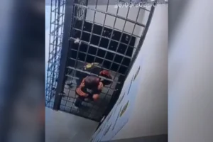 Preso escapa de delegacia em Santa Catarina ao atravessar grades de cela