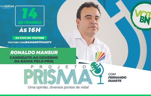 Ronaldo Mansur apresenta propostas para o governo da Bahia em sabatina no Projeto Prisma