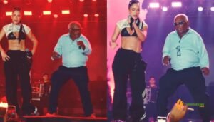 Seu Edu, o 'terror do Inss', volta a brilhar em show de Michele Andrade na Bahia