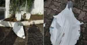 Vandalismo destrói imagem de Nossa Senhora das Graças em paróquia do Matatu, em Salvador