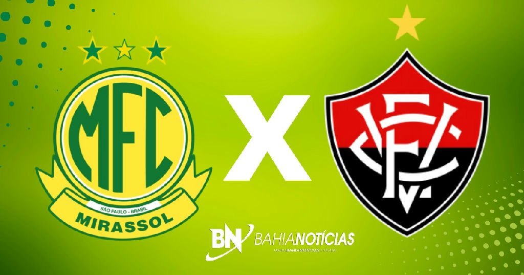 Vitória busca primeira vitória como visitante contra o Mirassol no Brasileirão