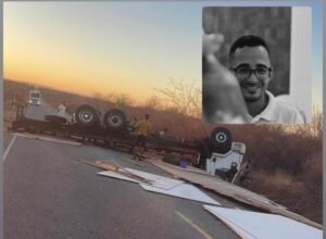 Acidente com caminhão deixa jovem de Capim Grosso morto na madrugada deste domingo perto de Remanso