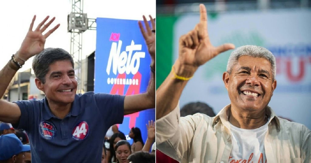 ACM Neto lidera intenções de voto e pode vencer disputa na Bahia no primeiro turno