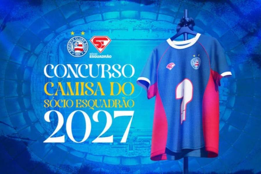 Bahia convoca torcida para desenhar a camisa do Sócio Esquadrão 2027