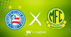 Bahia recebe o Mirassol na Arena Fonte Nova em busca de recuperação no Brasileirão