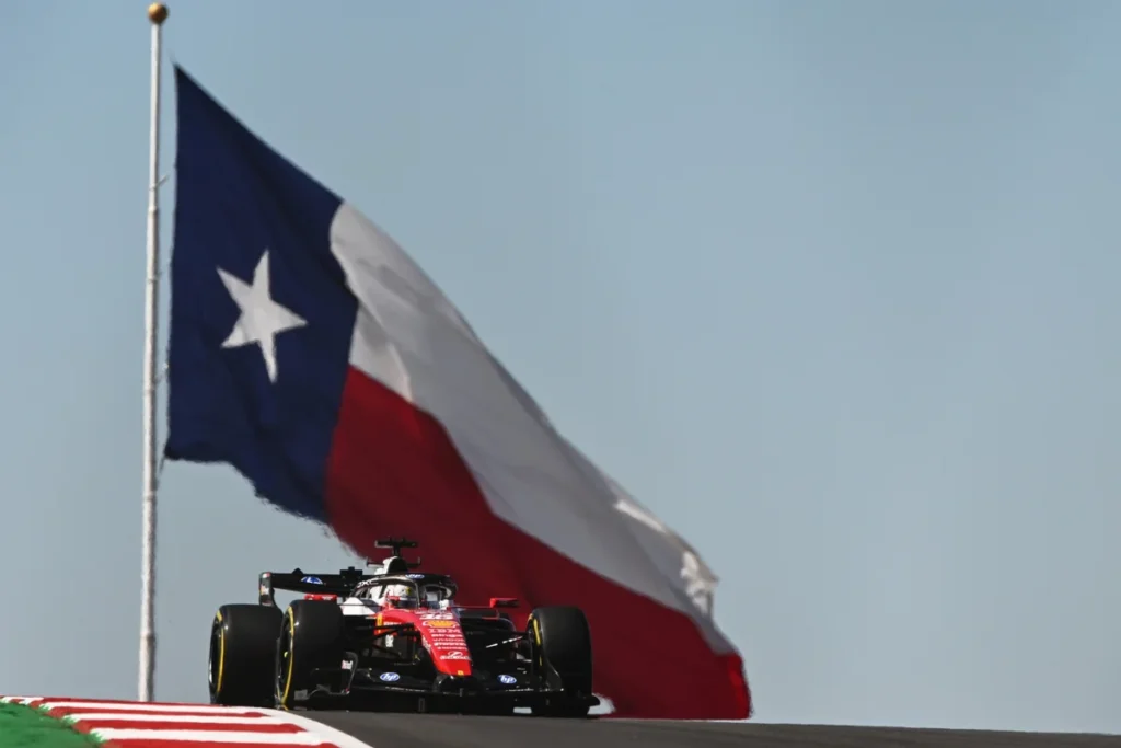Charles Leclerc é o mais rápido no treino Inicial em Austin e Gabriel Bortoleto fica em oitavo