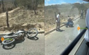 Colisão de moto na estrada entre Valente e Valilândia resulta em um óbito e um ferido