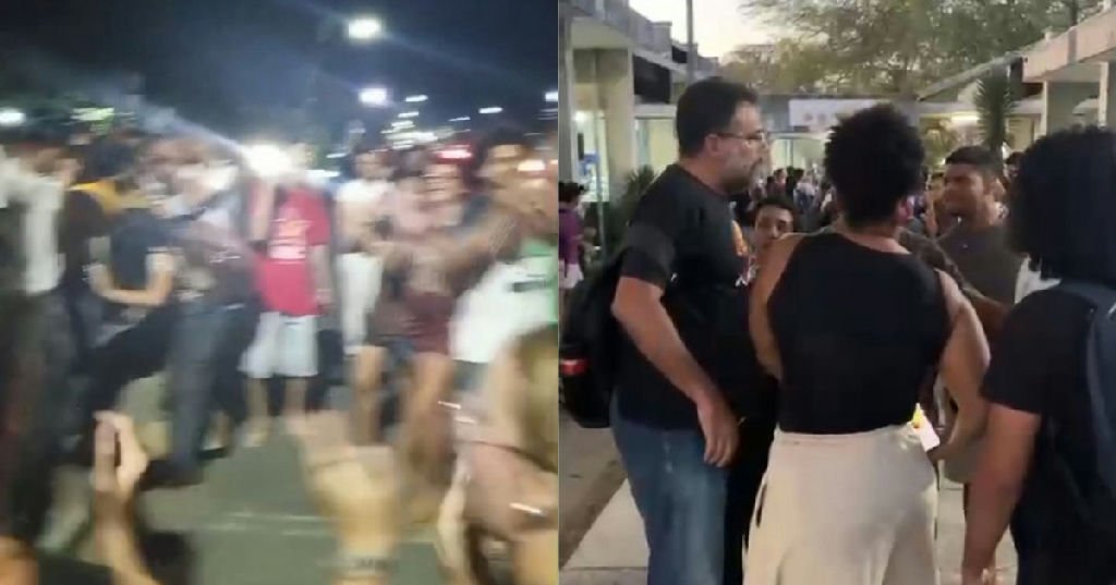 Conflito entre alunos e membros do partido Missão marca retirada de adesivos na Uefs
