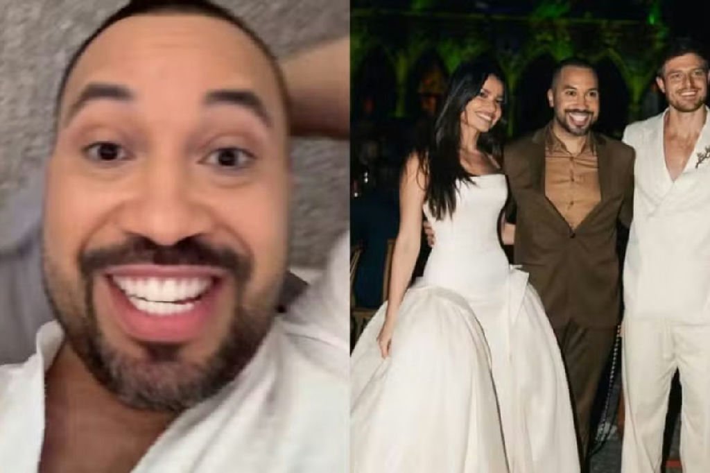 Gil do Vigor diverte fãs com relatos de casamento e docinhos levados para casa