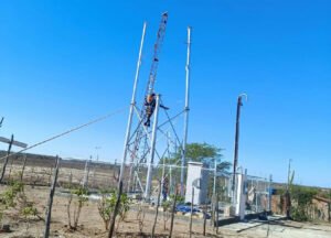 Instalação de torre de telefonia móvel avança no distrito de Riacho da Onça