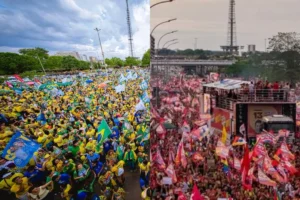 Multidões lotam ruas em atos finais de direita e esquerda pelo Distrito Federal