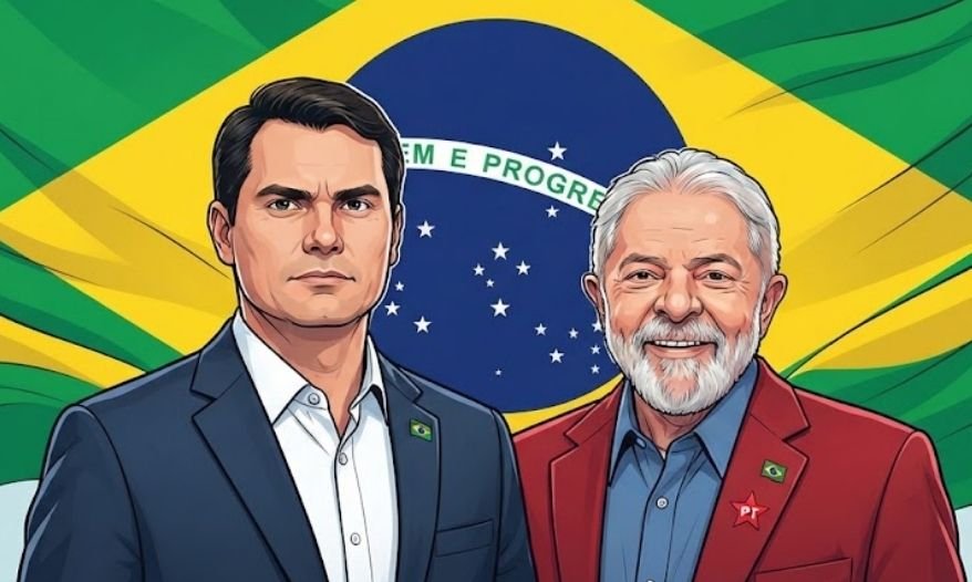 Pesquisa Quaest aponta disputa acirrada entre Lula e Flávio Bolsonaro