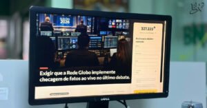 Petição com 300 mil adesões cobra checagem em tempo real em debate presidencial da Globo