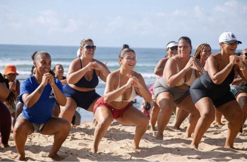 Praia baiana recebe programação de saúde e bem-estar para mulheres