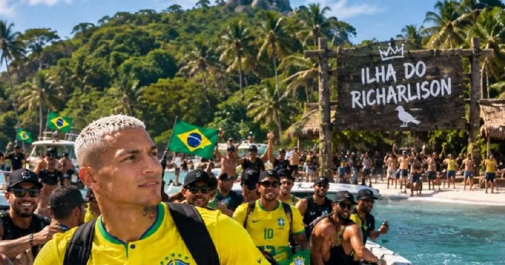 Richarlison ironiza ilha em Angra de aliado de Flávio Bolsonaro e Neymar reage