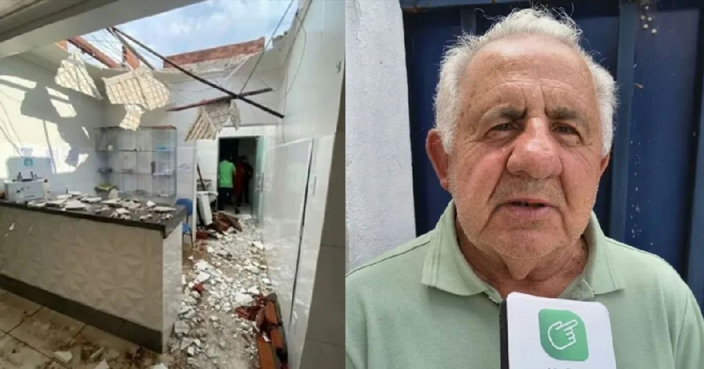 Temporal destrói teto do único hospital de Jussiape e prefeitura decreta calamidade