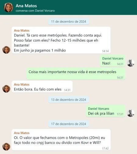 Vazamento revela influência de Daniel Vorcaro na linha editorial do portal Metrópoles