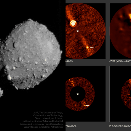 Asteroide duplo e exoplaneta diferentão nas Imagens Astronômicas da Semana​ ​