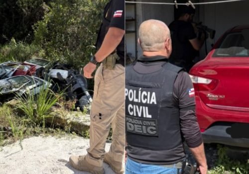 Veículos são recuperados em operação contra desmanche clandestino em Porto Seguro