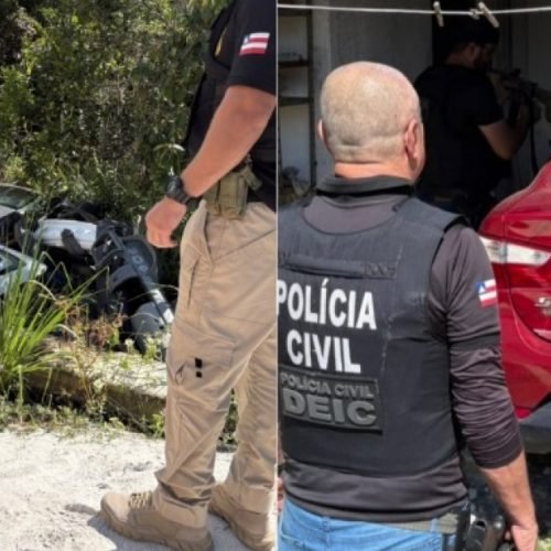 Veículos são recuperados em operação contra desmanche clandestino em Porto Seguro