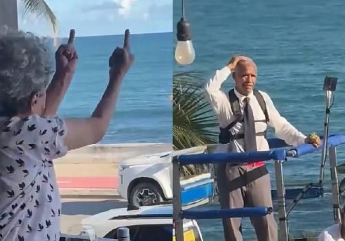 Aninha Franco reage com gesto obsceno à passagem de Pastor Isidório em Salvador