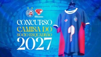 Bahia convoca torcida para desenhar a camisa do Sócio Esquadrão 2027