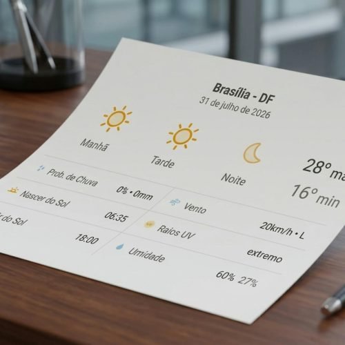 Brasília enfrenta dia de sol intenso e baixa umidade nesta sexta-feira