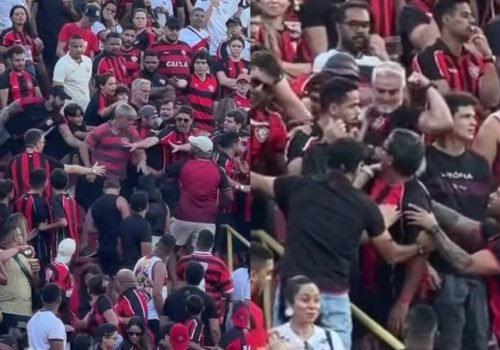 Briga entre torcedores do Vitória marca o clima antes do clássico Ba-vi no Barradão