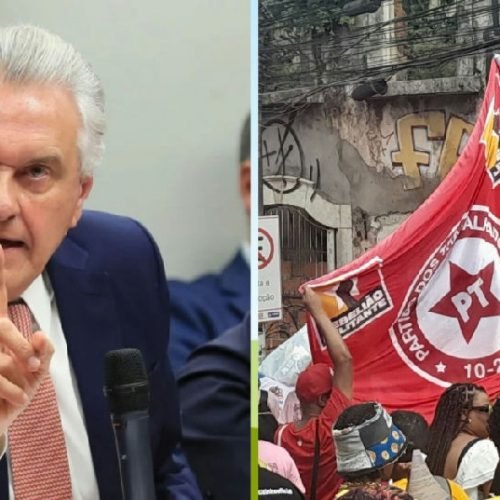 Caiado associa PT a facções criminosas durante ato de campanha em São Paulo