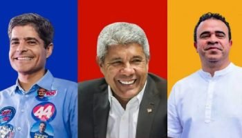 Candidatos ao governo da Bahia intensificam atos de campanha neste sábado