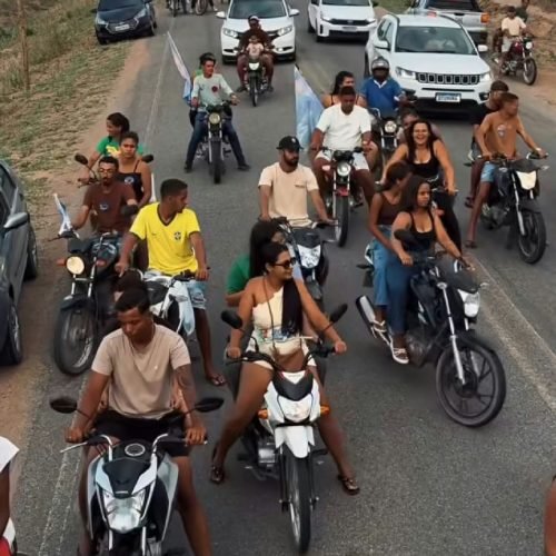 Carreata política em Pé de Serra registra série de infrações de trânsito