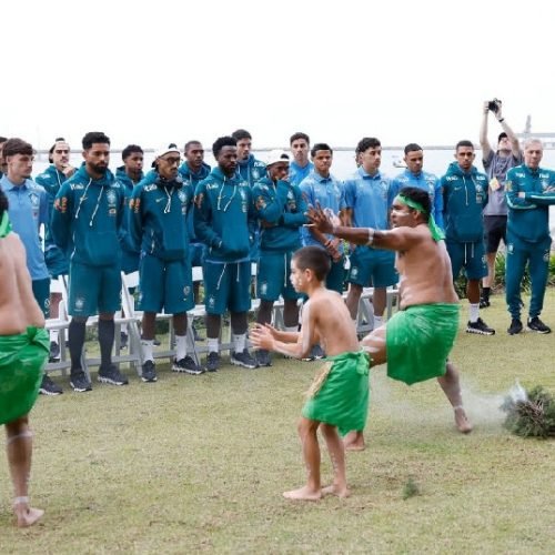 Cerimônia aborígene acolhe Seleção Brasileira em Townsville antes de amistoso