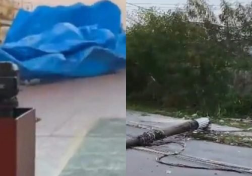 Ciclone-bomba causa estragos em Santos com ventos de até 109 km/h