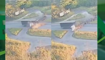 Colisão entre carretas deixa veículo partido ao meio na Br-101 em Alagoinhas