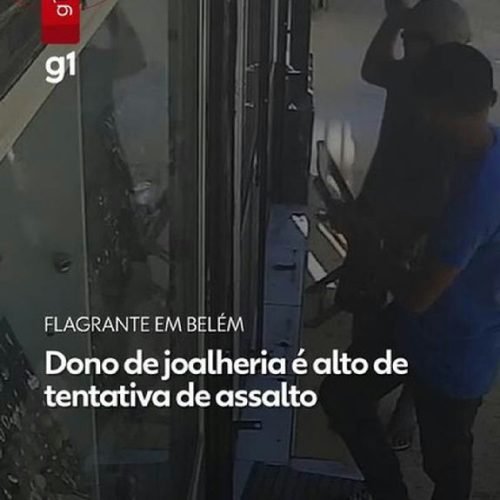 Empresário é baleado após reagir a assalto em joalheria no centro de Belém