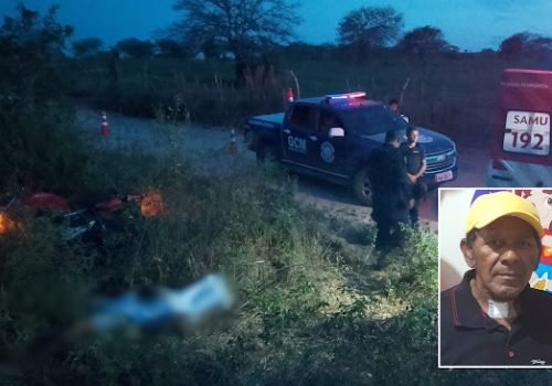 Idoso de 70 anos não resiste após acidente de moto na zona rural de Barrocas