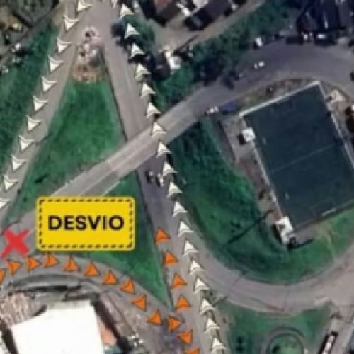 Interdição do viaduto de Tamandaré em Paripe visa obras do VLT em Salvador