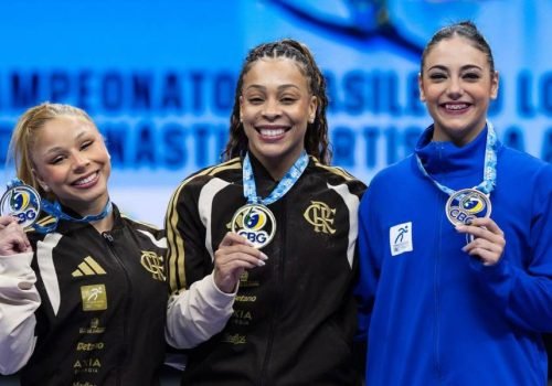 Lorrane Oliveira e Caio Souza brilham e conquistam medalhas de ouro no Brasileiro de Ginástica