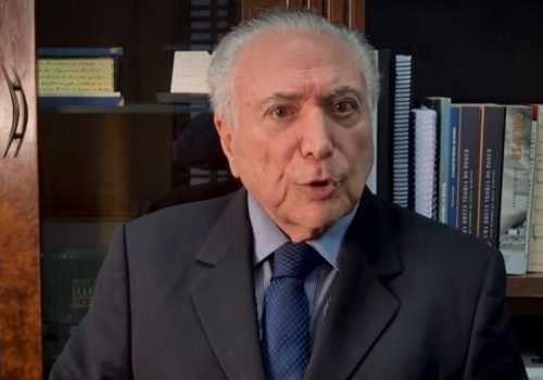 Michel Temer oficializa apoio à candidatura de Flávio Bolsonaro no segundo turno