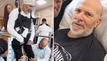 Mingau, do Ultraje a Rigor, é visto em sessão de fisioterapia