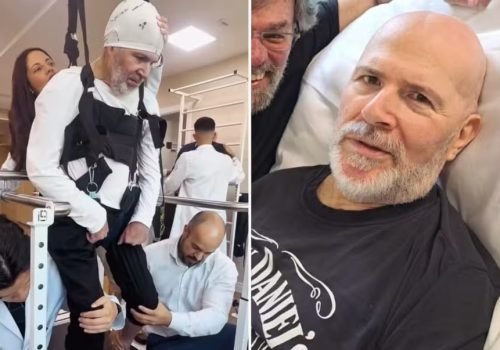 Mingau, do Ultraje a Rigor, é visto em sessão de fisioterapia
