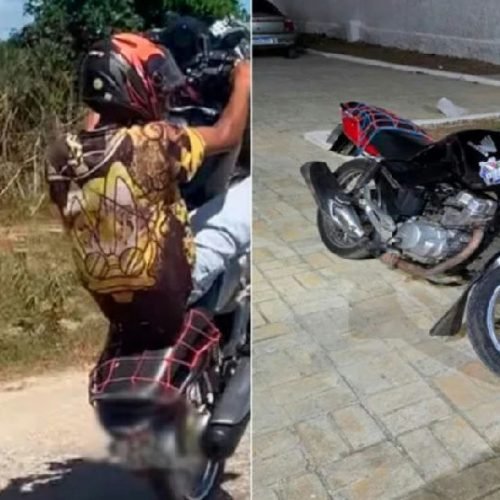 Motocicleta é apreendida pela Polícia Militar após denúncias de manobras perigosas em Belo Campo