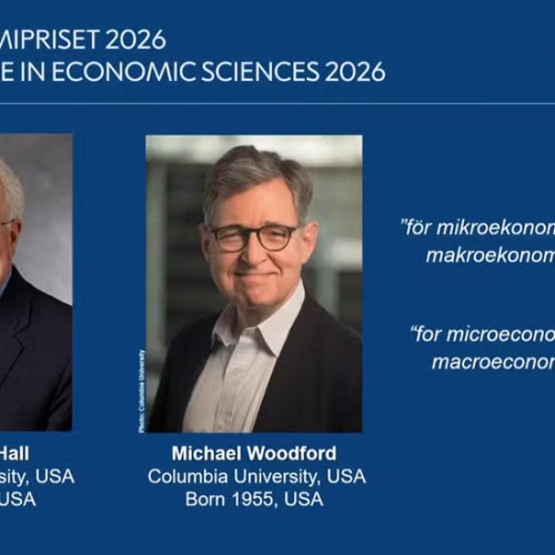 Nobel de Economia 2026 premia Robert e. Hall e Michael Woodford por avanços em estabilização