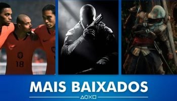 Playstation revela os jogos mais baixados do mês nas lojas digitais