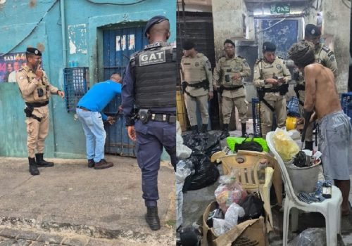 PM liberta idoso mantido trancado à noite em ferro-velho de Salvador